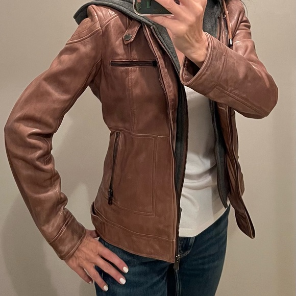 Leather Jacket Bomber Style - Picture 2 of 7